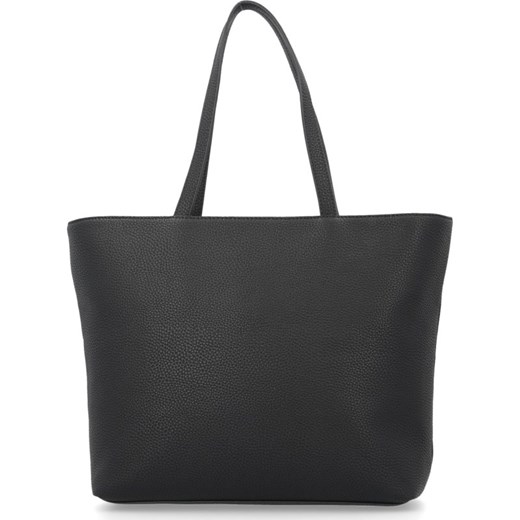 Shopper bag Armani Exchange na ramię z breloczkiem elegancka matowa duża 