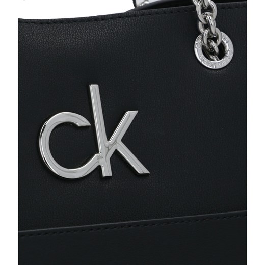 Shopper bag Calvin Klein matowa elegancka na ramię 