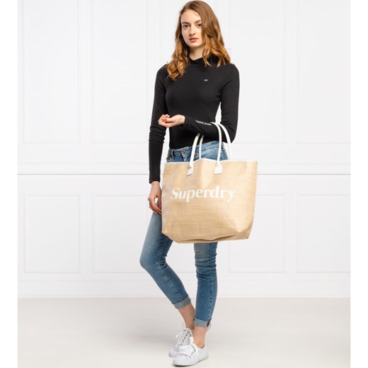 Shopper bag Superdry bez dodatków wielokolorowa 
