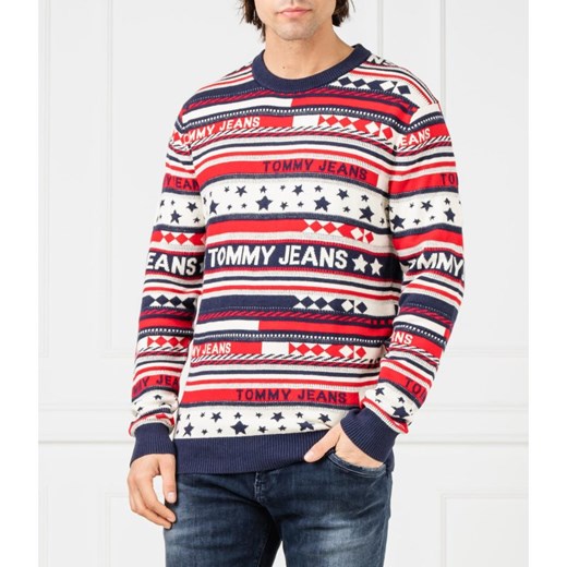 Tommy Jeans Sweter TJM AMERICANA | Regular Fit | z dodatkiem wełny Tommy Jeans M wyprzedaż Gomez Fashion Store