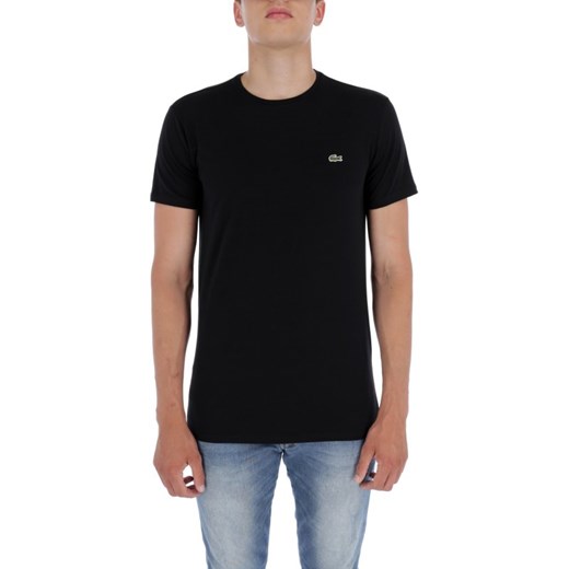 T-shirt męski Lacoste casual bez wzorów z krótkim rękawem 