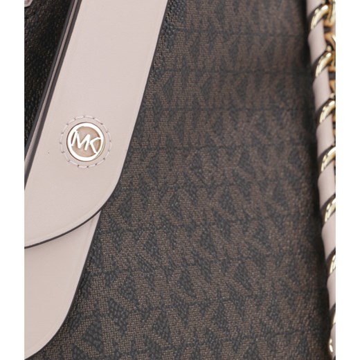 Shopper bag Michael Kors na ramię mieszcząca a5 elegancka bez dodatków skórzana 