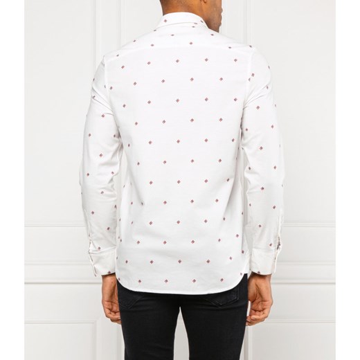 Koszula męska Guess na wiosnę z długim rękawem w stylu młodzieżowym w abstrakcyjnym wzorze 