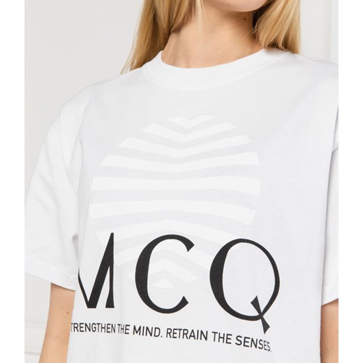 Bluzka damska McQ Alexander McQueen z krótkim rękawem wiosenna 