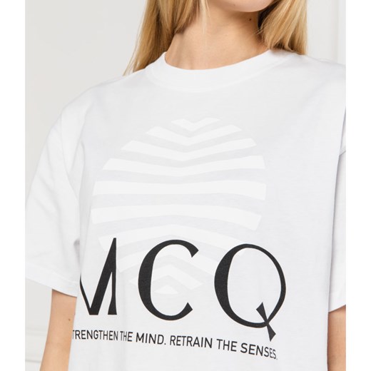 Bluzka damska McQ Alexander McQueen z krótkim rękawem wiosenna