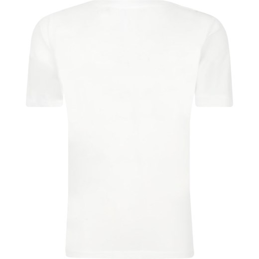 T-shirt chłopięce biały Lacoste z krótkim rękawem 