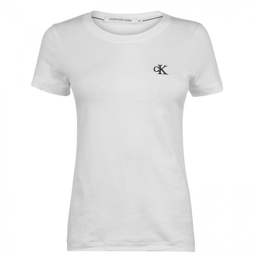 Calvin Klein Jeans Embroidered Logo Slim Fit T-Shirt S Factcool