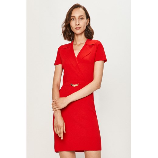 Sukienka Morgan mini czerwona z krótkim rękawem 