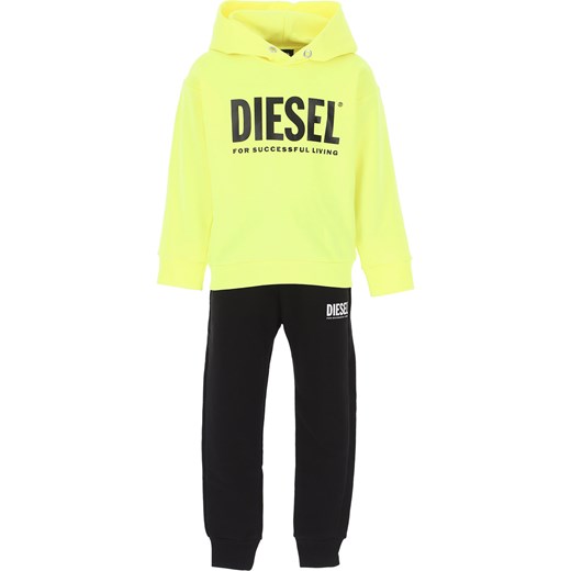 Diesel Bluzy Dziecięce dla Chłopców, fluorescencyjny żółty, Bawełna, 2019, 10Y 12Y 14Y 16Y 8Y Diesel 16Y RAFFAELLO NETWORK
