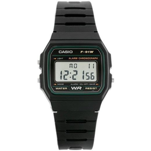 ZEGAREK MĘSKI CASIO F-91WM-3DG (zd102c) - Czarny Casio TAYMA