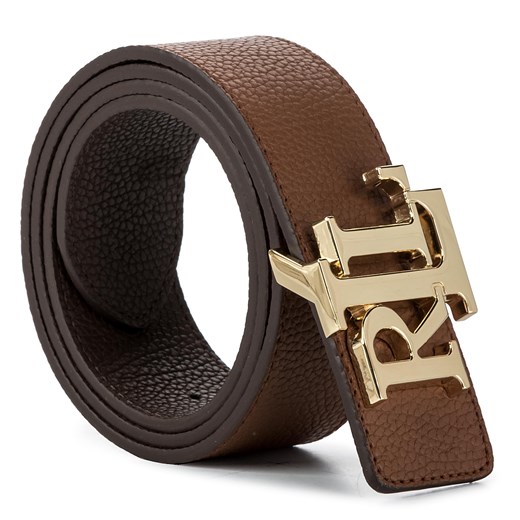 Pasek Damski Lauren Ralph Lauren - Rev Lrl 40 Drc Wde 412754806002 Tan/Dark Brown ze sklepu eobuwie.pl w kategorii Paski damskie - zdjęcie 90501956