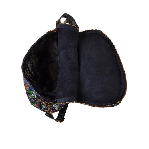 Skórzana torebka "Bao" ze wzorem - 31 x 24 x 6 cm Florence Bags onesize Limango Polska