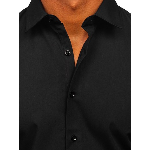Czarna koszula męska elegancka z długim rękawem Denley SM14 XL Denley okazja