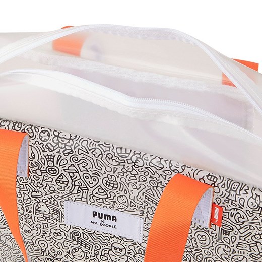 Shopper bag Puma bez dodatków mieszcząca a4 w sportowym stylu 