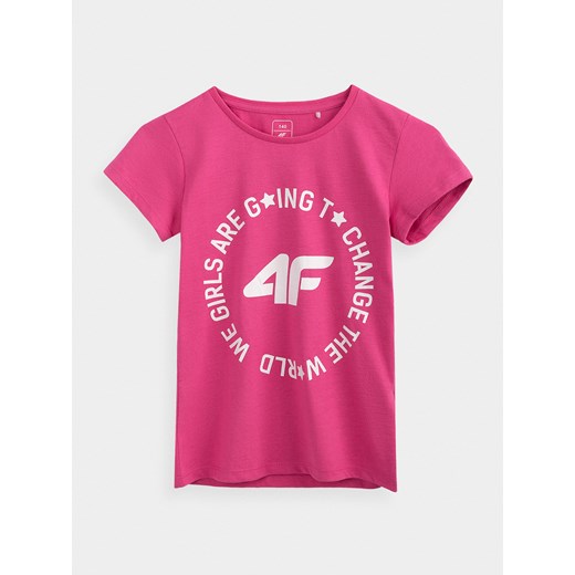 T-shirt dziewczęcy (122-164)  okazja 4F