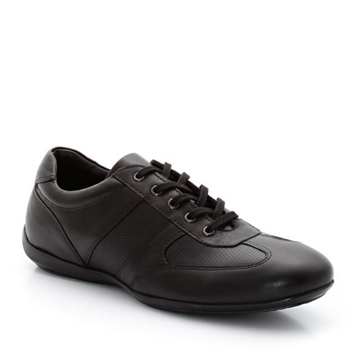 Buty sportowe skórzane la-redoute-pl czarny antypoślizgowe