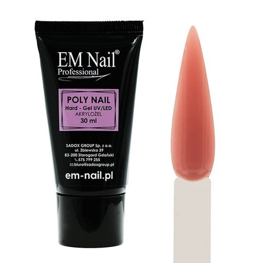 Poly Nail Hard Gel - Cover Pink 30ml Em Nail Professional 30 ml em-nail.pl