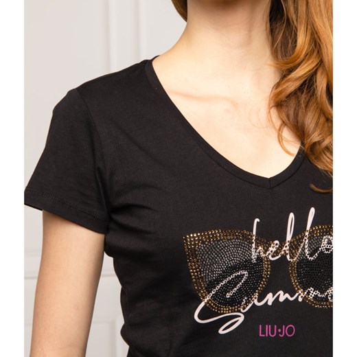 Liu Jo T-shirt moda | Regular Fit Liu Jo XS okazyjna cena Gomez Fashion Store