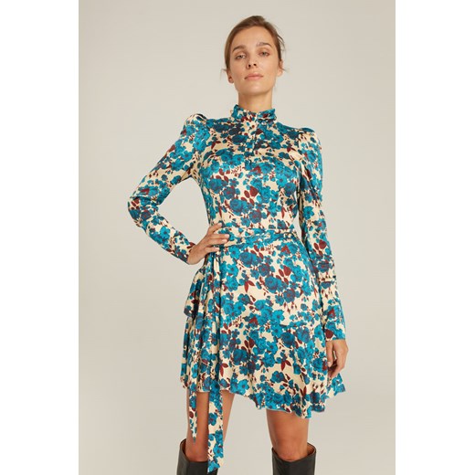 Elegancka sukienka w kwiaty CALI - 34 Bizuu Bizuu
