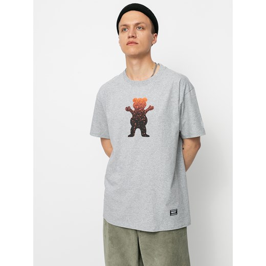 T-shirt Grizzly Griptape X Champion Og Bear Fadeaway (grey heather) Grizzly Griptape M okazja SUPERSKLEP