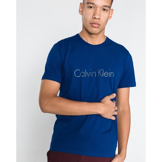 Calvin Klein Koszulka do spania Niebieski Calvin Klein L wyprzedaż BIBLOO