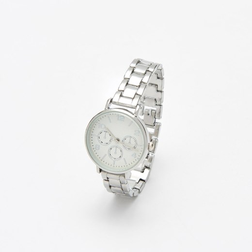 Cropp - Srebrny zegarek - Cropp Uniwersalny okazyjna cena Cropp