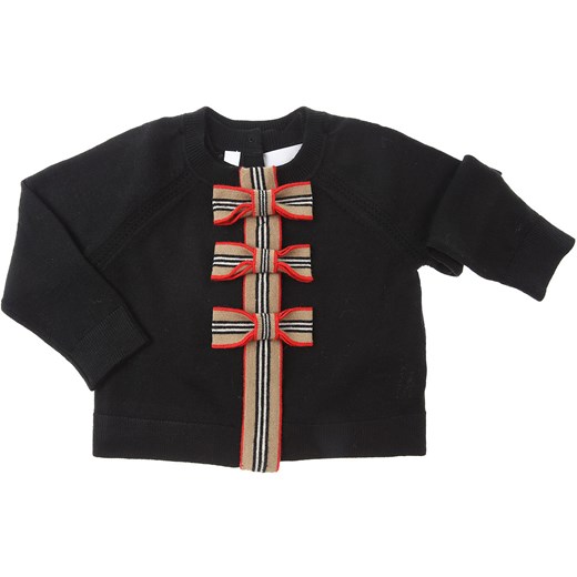 Burberry Swetry Niemowlęce dla Chłopców, czarny, Bawełna, 2019, 12 M 18M 2Y Burberry 12 M RAFFAELLO NETWORK