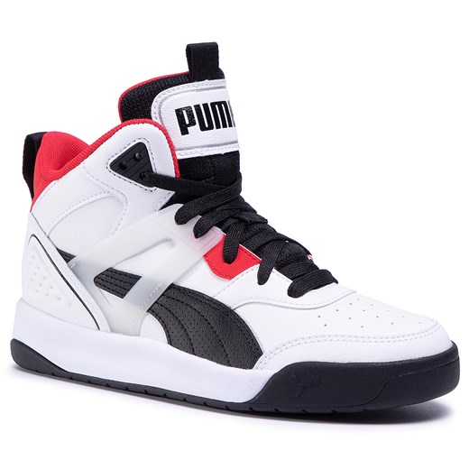 Sneakersy PUMA - Backcourt Mid Jr 374411 01 White/Black/Red/Silver 37.5 eobuwie.pl