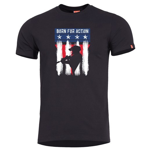 T-shirt męski Pentagon w nadruki 