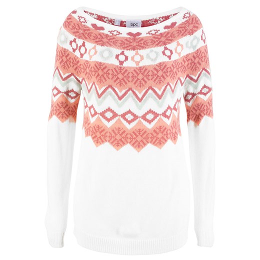 Sweter w norweski wzór | bonprix Bonprix 36/38 bonprix