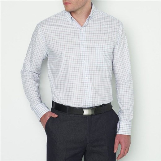 Koszula bawełniana z długim rękawem, rozmiar 3 la-redoute-pl bialy koszule