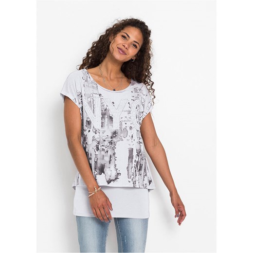 Shirt z nadrukiem 2 w 1 | bonprix Bonprix 44/46 bonprix