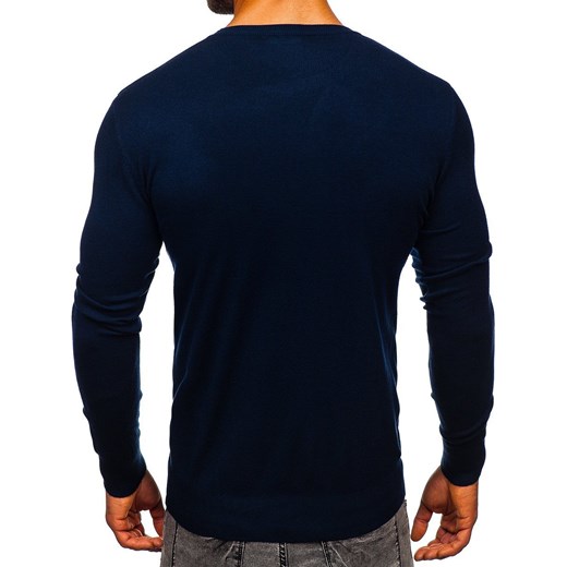 Granatowy sweter męski Denley YY01 XL Denley wyprzedaż