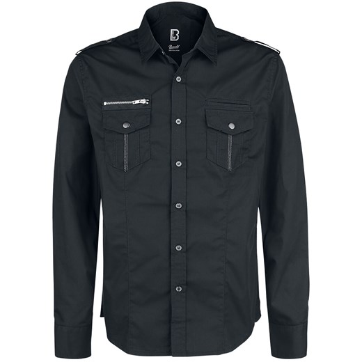 Brandit - Rockstar Shirt Longsleeve - Koszula z długim rękawem - czarny L EMP