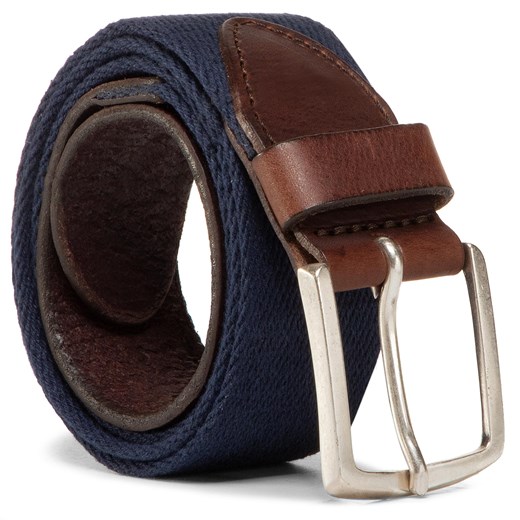 Pasek Męski WRANGLER - Canvas Belt W0B338935 100 Navy 100 promocyjna cena eobuwie.pl