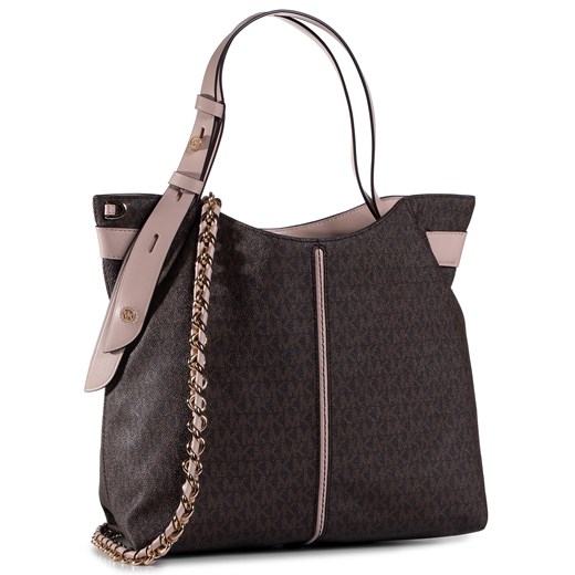 Shopper bag matowa na ramię elegancka 