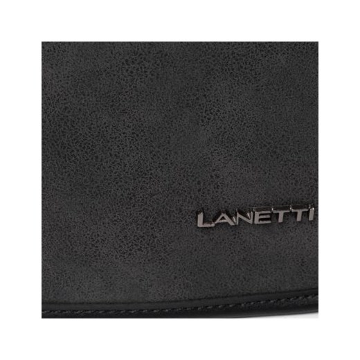 Czarna torba męska Lanetti skórzana 