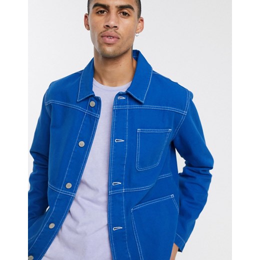 ASOS DESIGN – Niebieska jeansowa kurtka-Niebieski XS Asos Poland