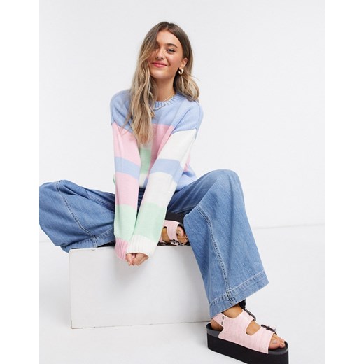 Sweter damski Asos Odzież Damska XQ wielokolorowy IVTC Sweter damski Asos Odzież Damska XQ wielokolorowy IVTC