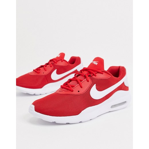 Nike – Air Max Oketo – Biało-czerwone buty sportowe-Czerwony Nike 40.5 Asos Poland