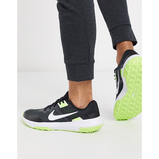 Nike Training Varsity Compete 3 – Czarne buty sportowe z akcentami w kolorze neonowym zielonym-Czarny Nike Training 45 Asos Poland