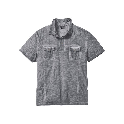 Shirt polo z efektem wytarcia, krótki rękaw | bonprix Bonprix 44/46 (S) wyprzedaż bonprix