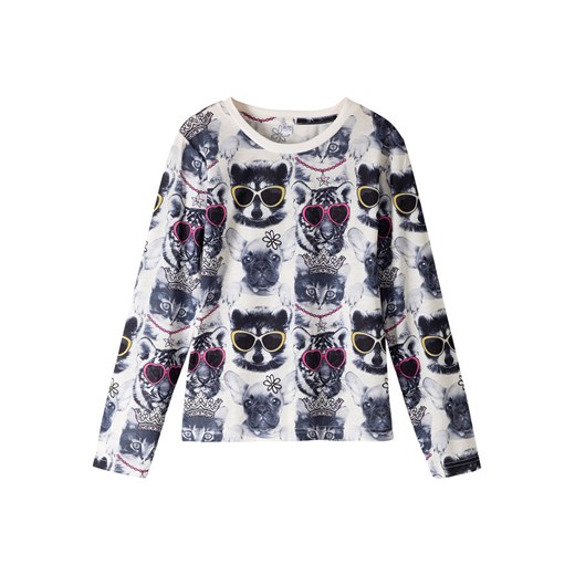 Shirt dziewczęcy z długim rękawem i fotodrukiem | bonprix Bonprix 152/158 bonprix