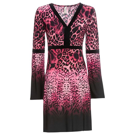 Sukienka w cętki leoparda | bonprix Bonprix 32/34 bonprix promocja