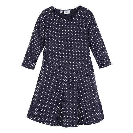 Sukienka dziewczęca shirtowa z rękawami 3/4 | bonprix Bonprix 140/146 bonprix