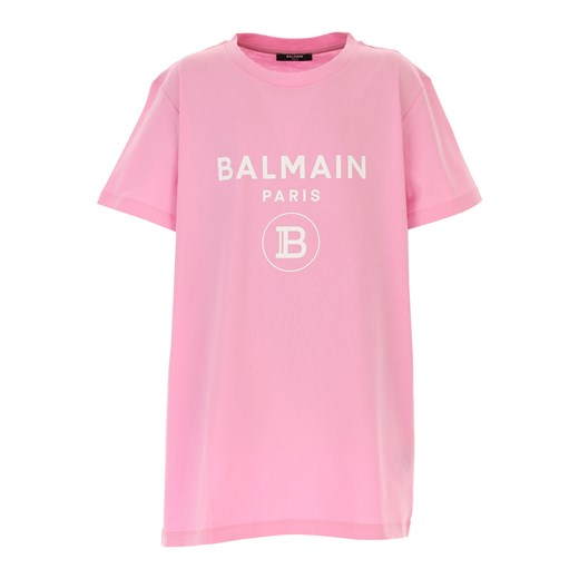 Balmain Koszulka Dziecięca dla Dziewczynek, różowy, Bawełna, 2019, 10Y 12Y 14Y 16Y 10Y RAFFAELLO NETWORK