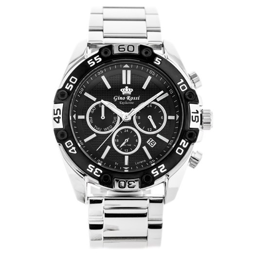 ZEGAREK MĘSKI GINO ROSSI - E8754B2-1C1 EXCLUSIVE (zg299b) + BOX Gino Rossi uniwersalny timeup.pl