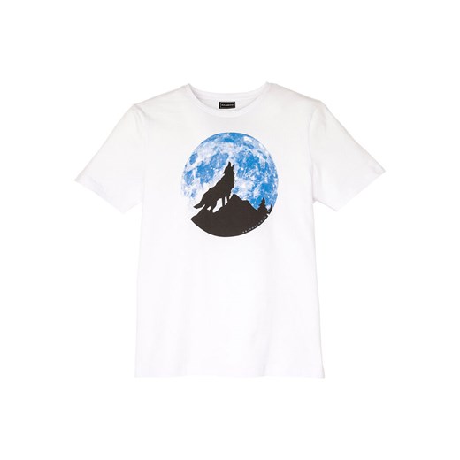 T-shirt z nadrukiem Slim Fit | bonprix Bonprix 68/70 (4XL) bonprix
