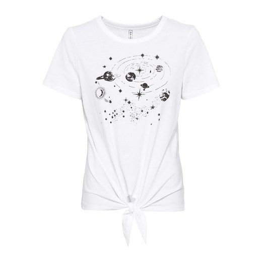 T-shirt z wiązaniem, bawełna organiczna | bonprix Bonprix 48/50 bonprix