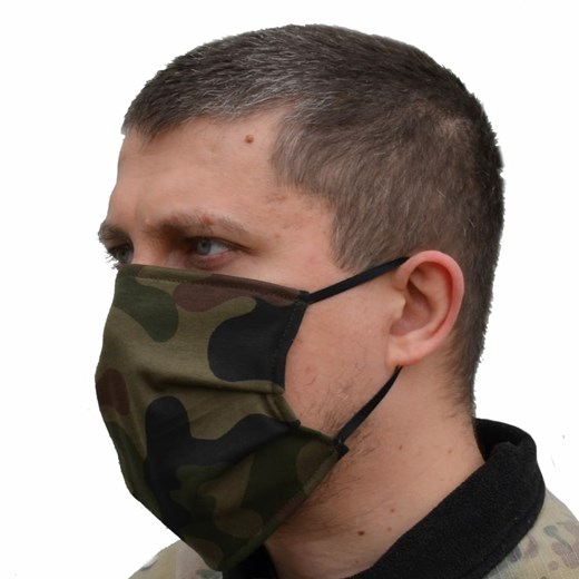 ZESTAW 10 szt. - Maska bawełniana na twarz w kamuflażu - pl woodland (MBDTPLW10) Miran Array okazja ZBROJOWNIA